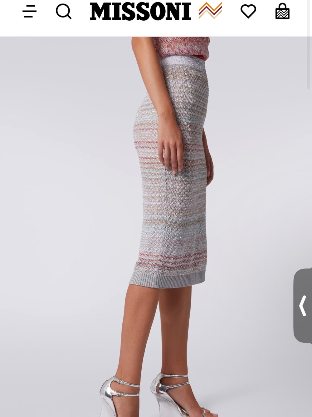 Missoni multicolored midi skirt